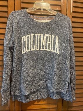 Pressbox Navy and White Textured Crewneck Sweatshirt